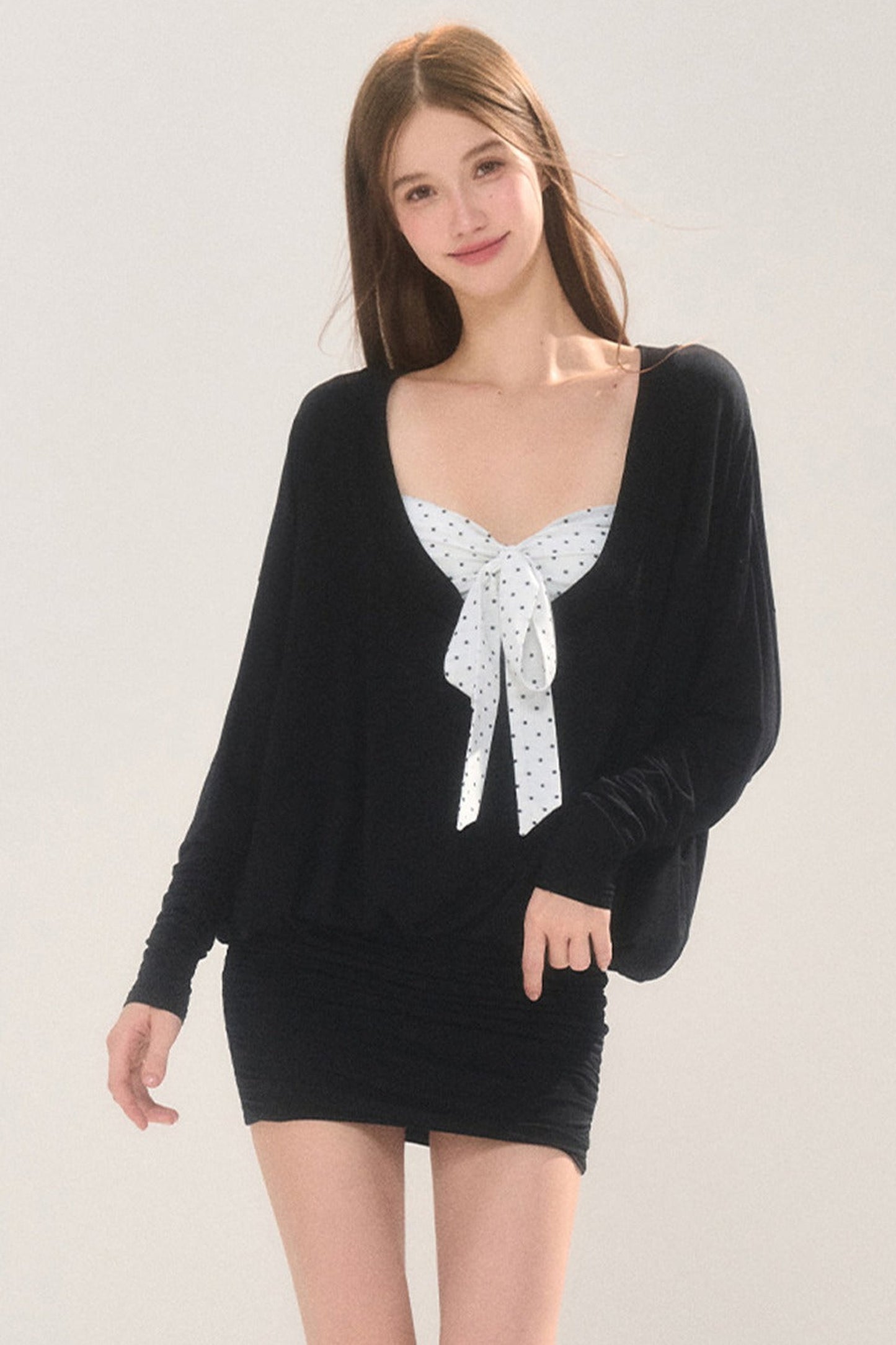 U-Neck Bow Dress