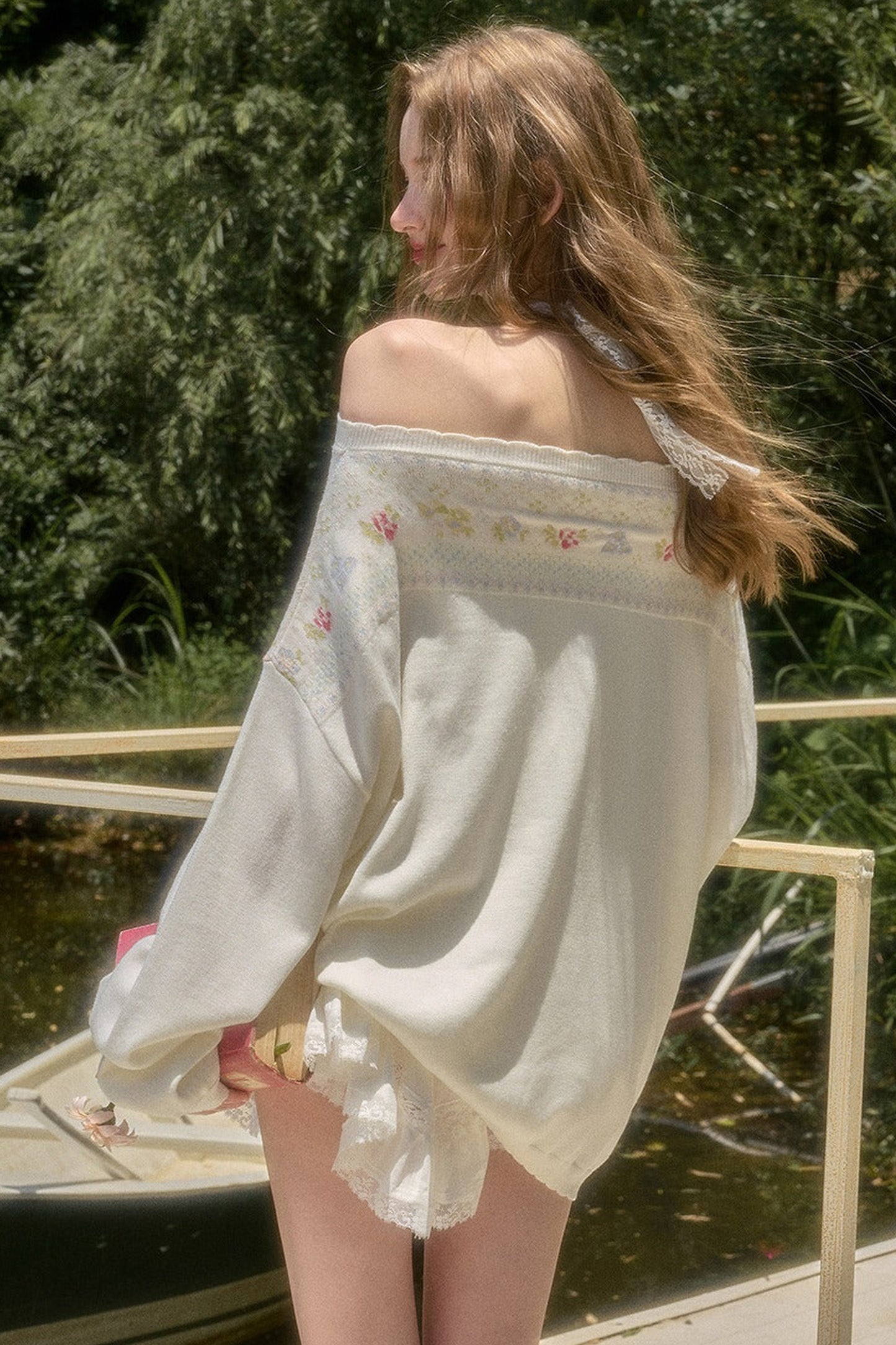 Apple Blossom Tube Top and Doll Shirt Two-Piece Set-Up