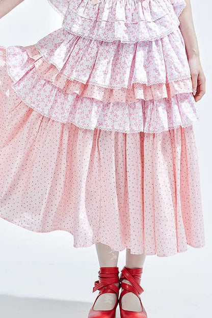 Ancient Pink Lolita Skirt