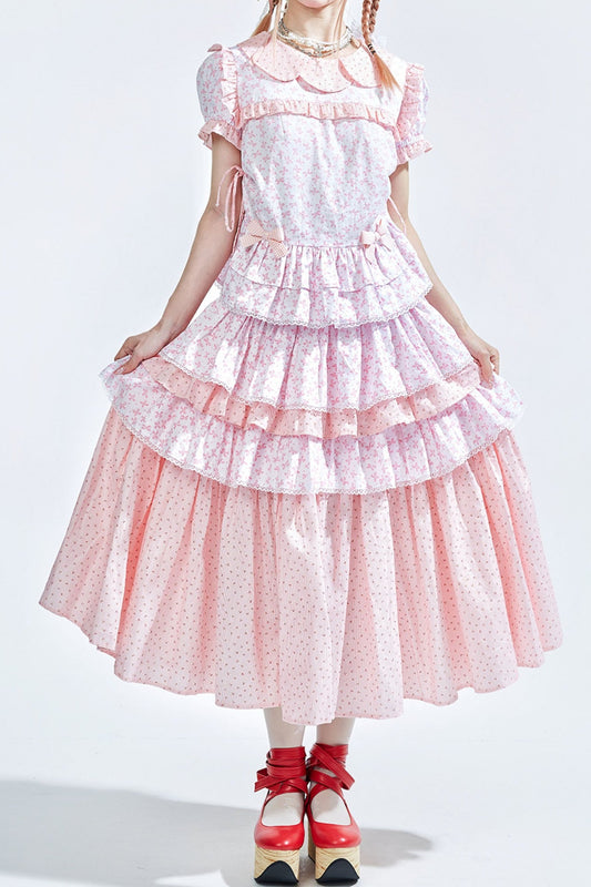 Ancient Pink Lolita Skirt