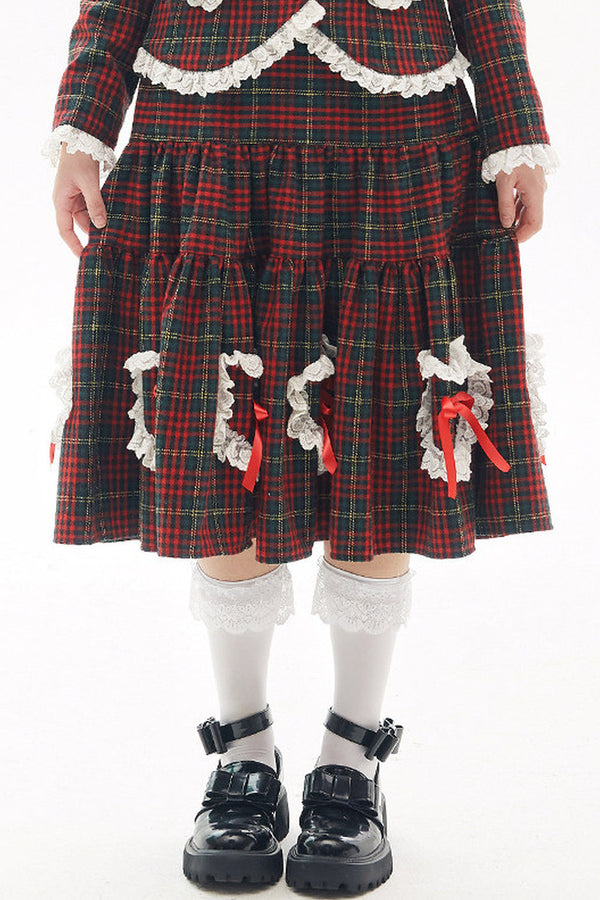 Showa Retro Woolen Skirt