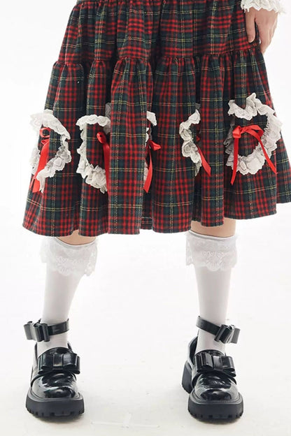 Showa Retro Woolen Skirt