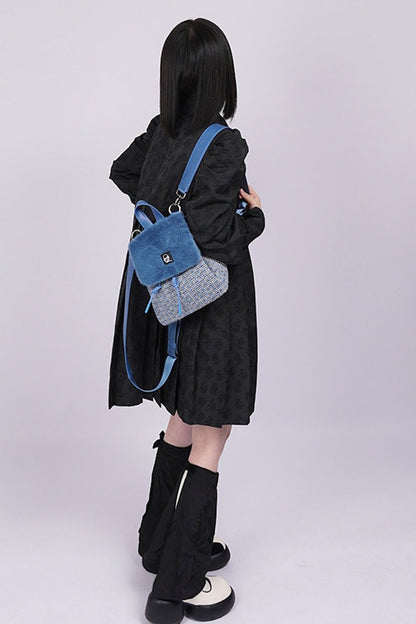 Y2K Furry Crossbody Backpack