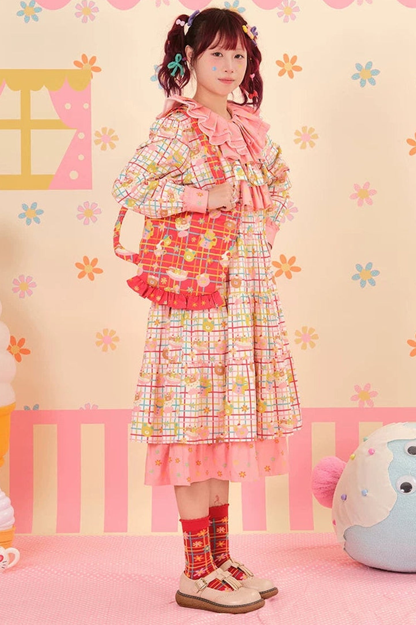 Showa Teacup Zipper Single Shoulder Bag
