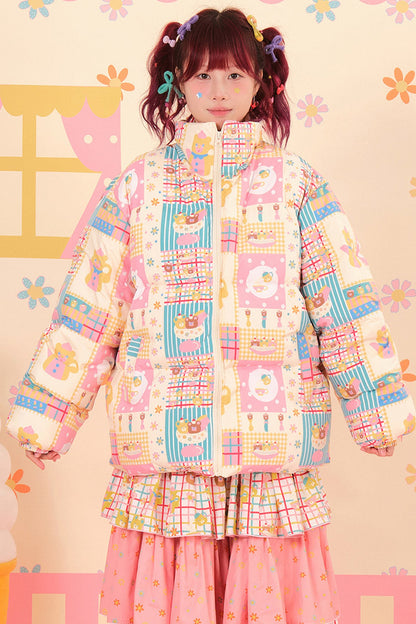 Showa Shop piumino d'anatra bianco