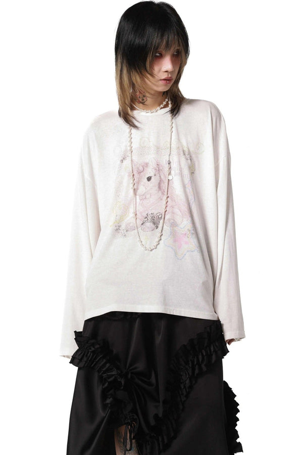 Unicorn Bow Long Sleeve T-Shirt