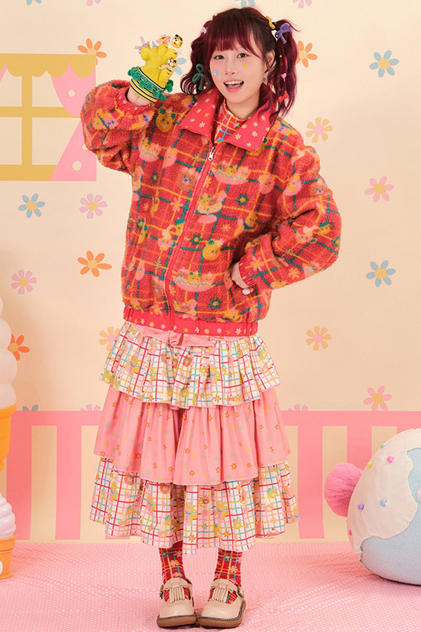 Showa Dessert House Wendbare Wolljacke