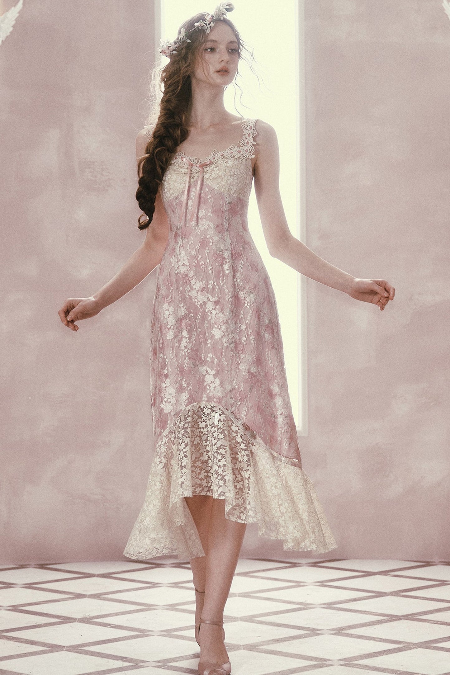 Floral French Romantic Dress and Skirt Set-Up