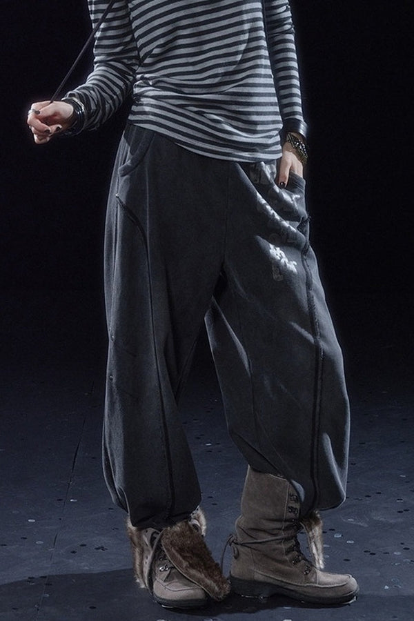 Raw Edge Retro Sweatpants