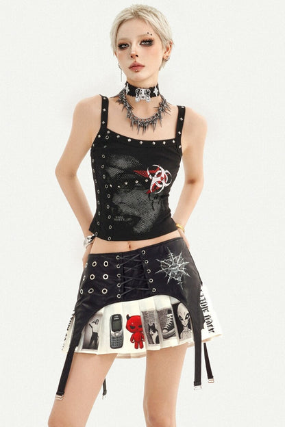 Studded Graffiti Camisole