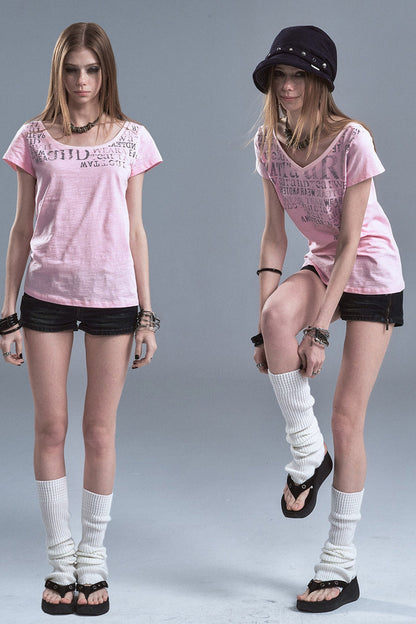 Reversible Sheer Cotton T-Shirt