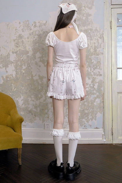 Milkyhearts Bow-Knot Pajama Shorts