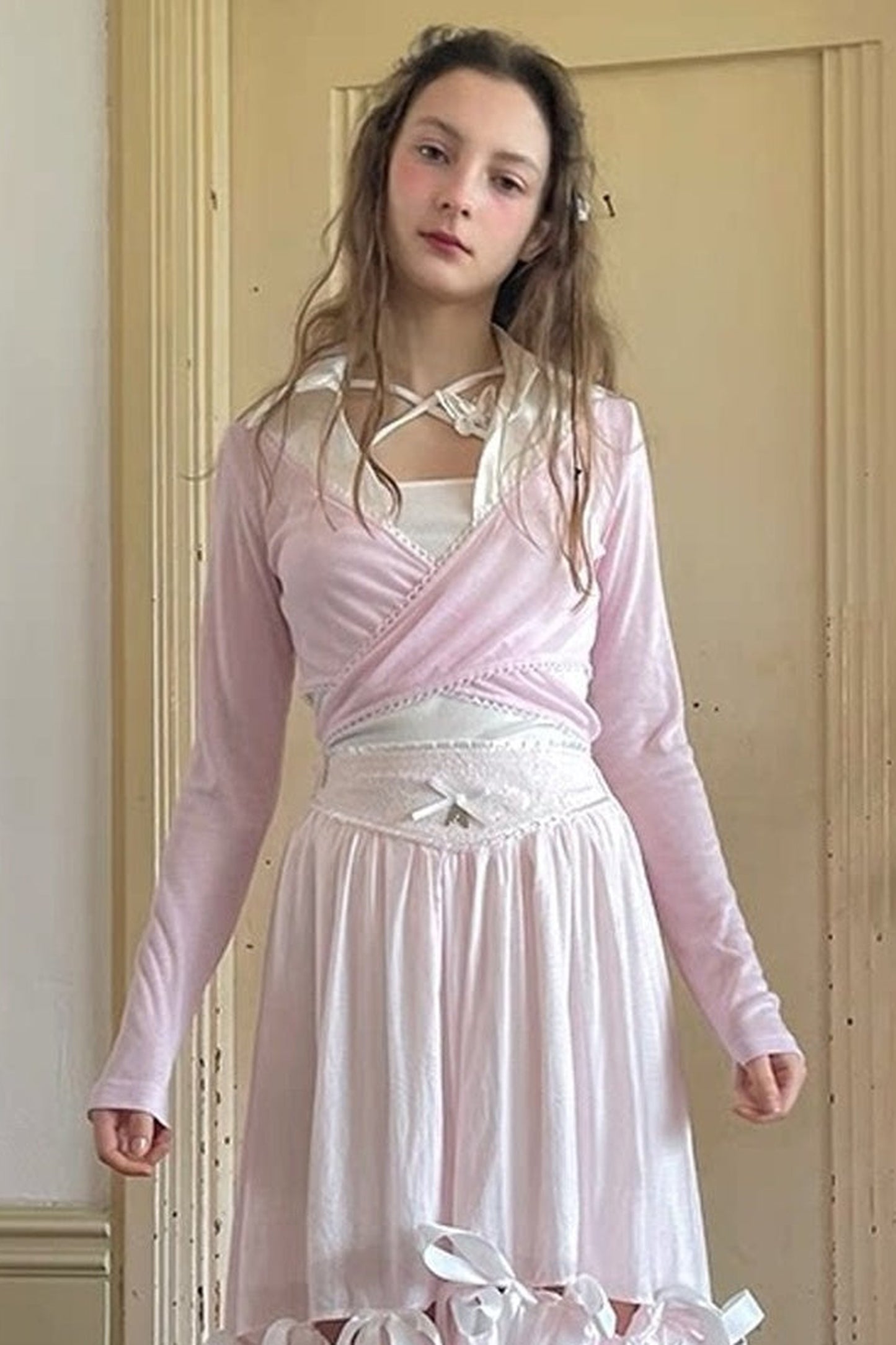 Angel's Tears Jacquard Ballet Top
