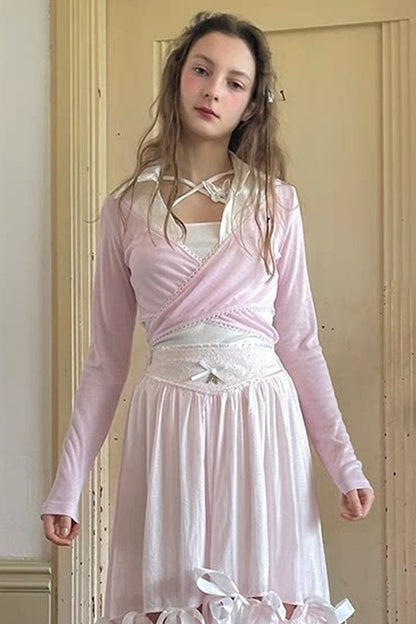 Angel's Tears Jacquard Ballet Top
