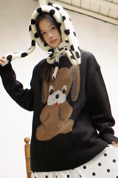 Maglione da fiaba con cucciolo