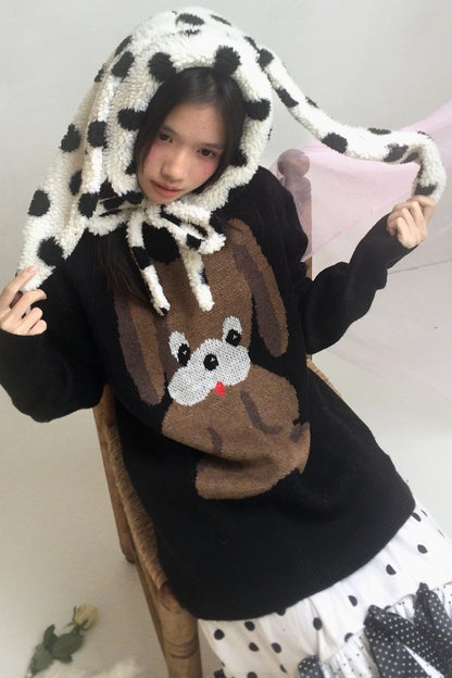 Maglione da fiaba con cucciolo