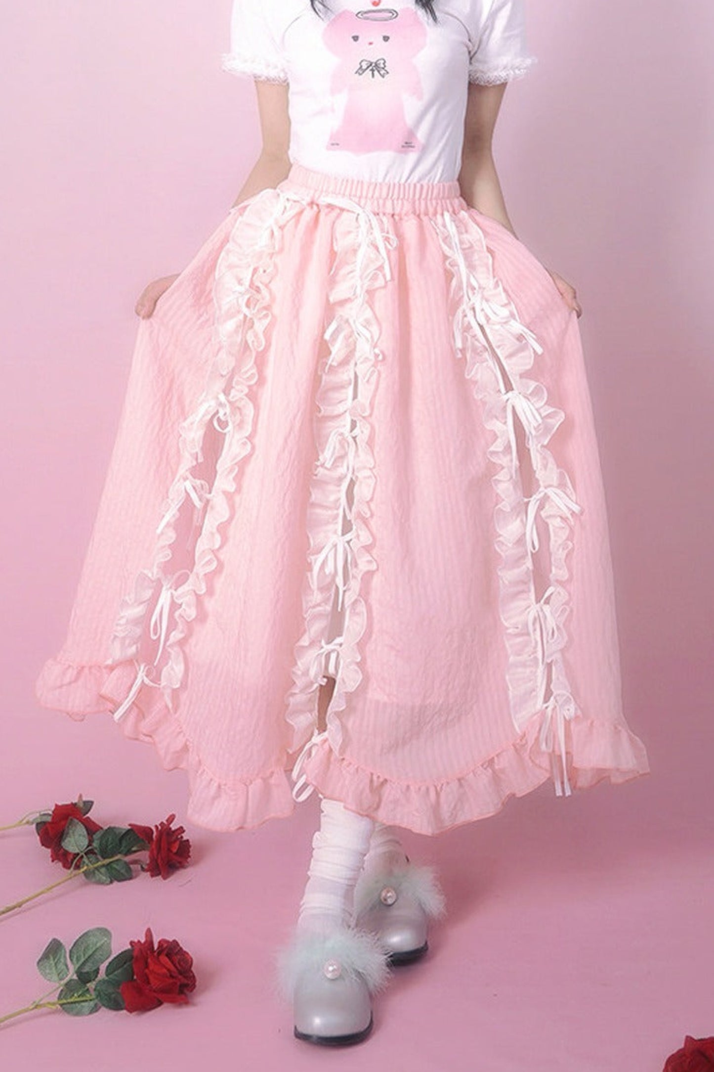 Heavenly Bow Lace Skirt