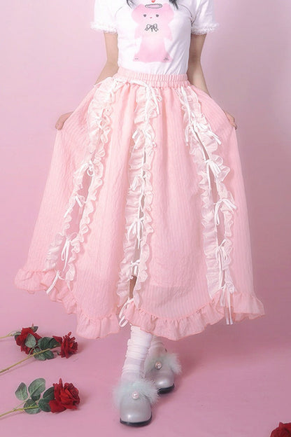 Heavenly Bow Lace Skirt