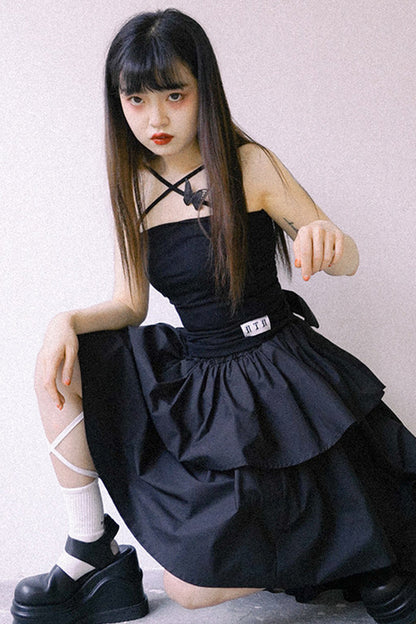 Butterfly Cross Strap Knit Camisole