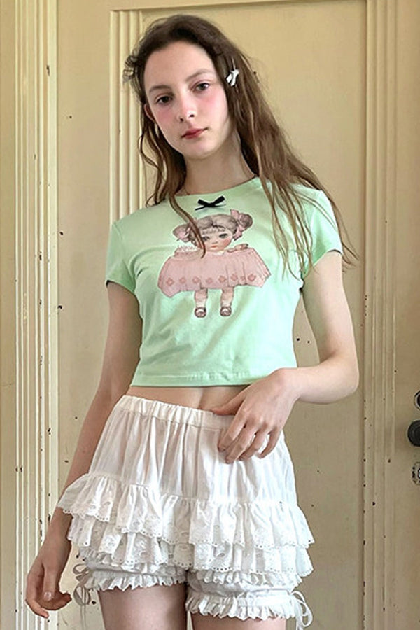 Cute Doll Short-Sleeved T-Shirt