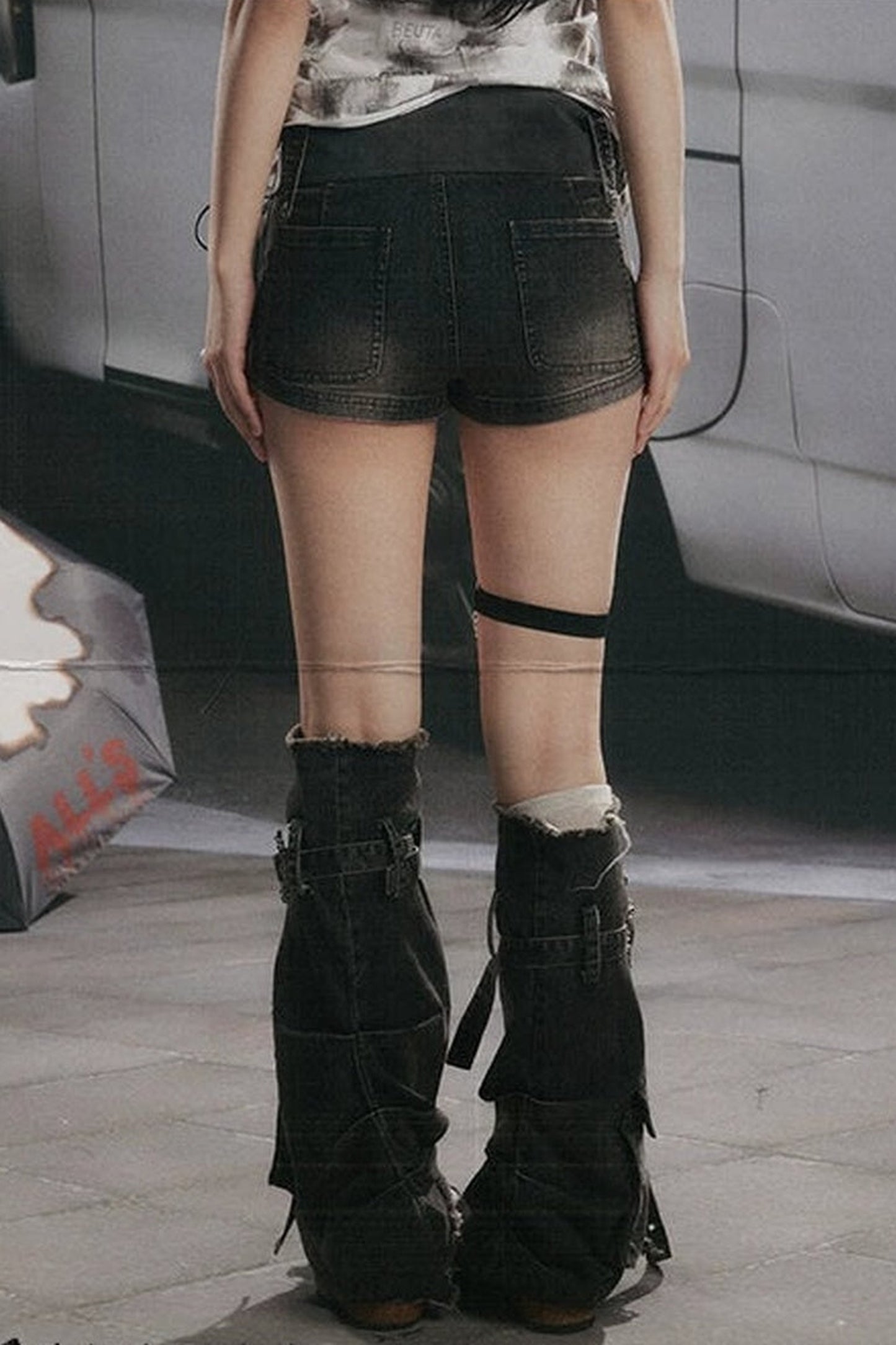Ultra-Short Belted Summer Pants