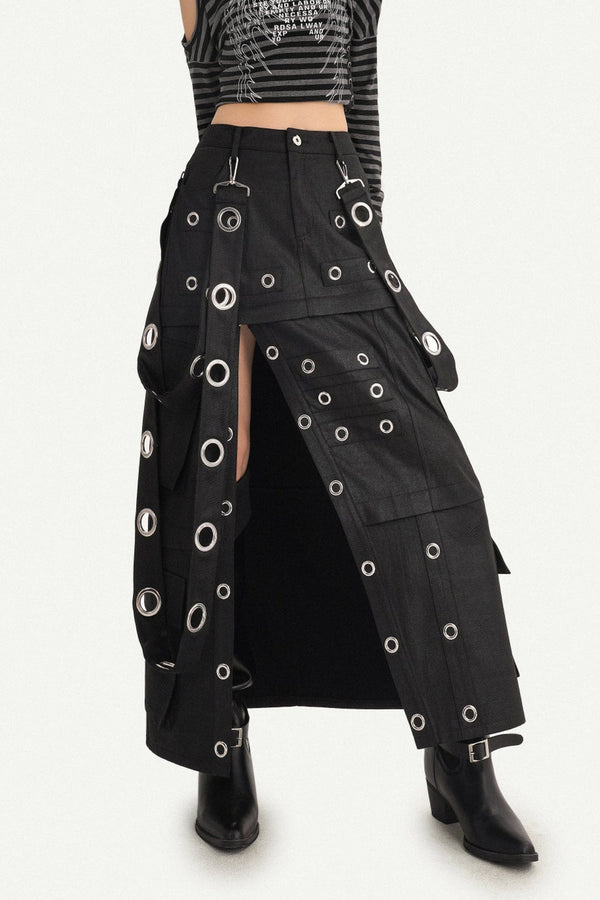 Deconstructed Multi-Pocket Workwear Skirt Set-Up