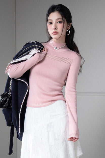 Mercerized Wool Knit Top