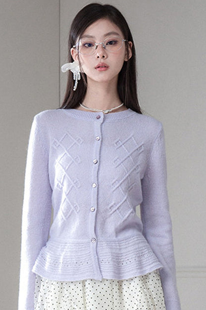 Ultra-Fine Mohair Merino Wool Cardigan