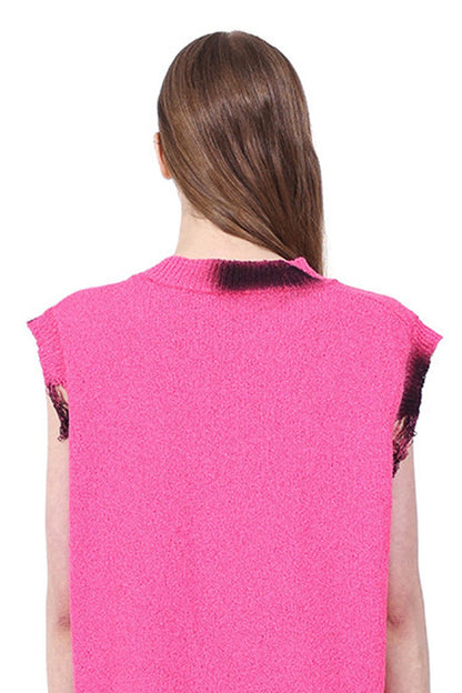 Y3K Ripped Sleeveless Knit Vest