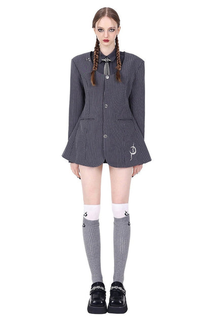 Y3K Structural Spliced Long Sleeve Shirt