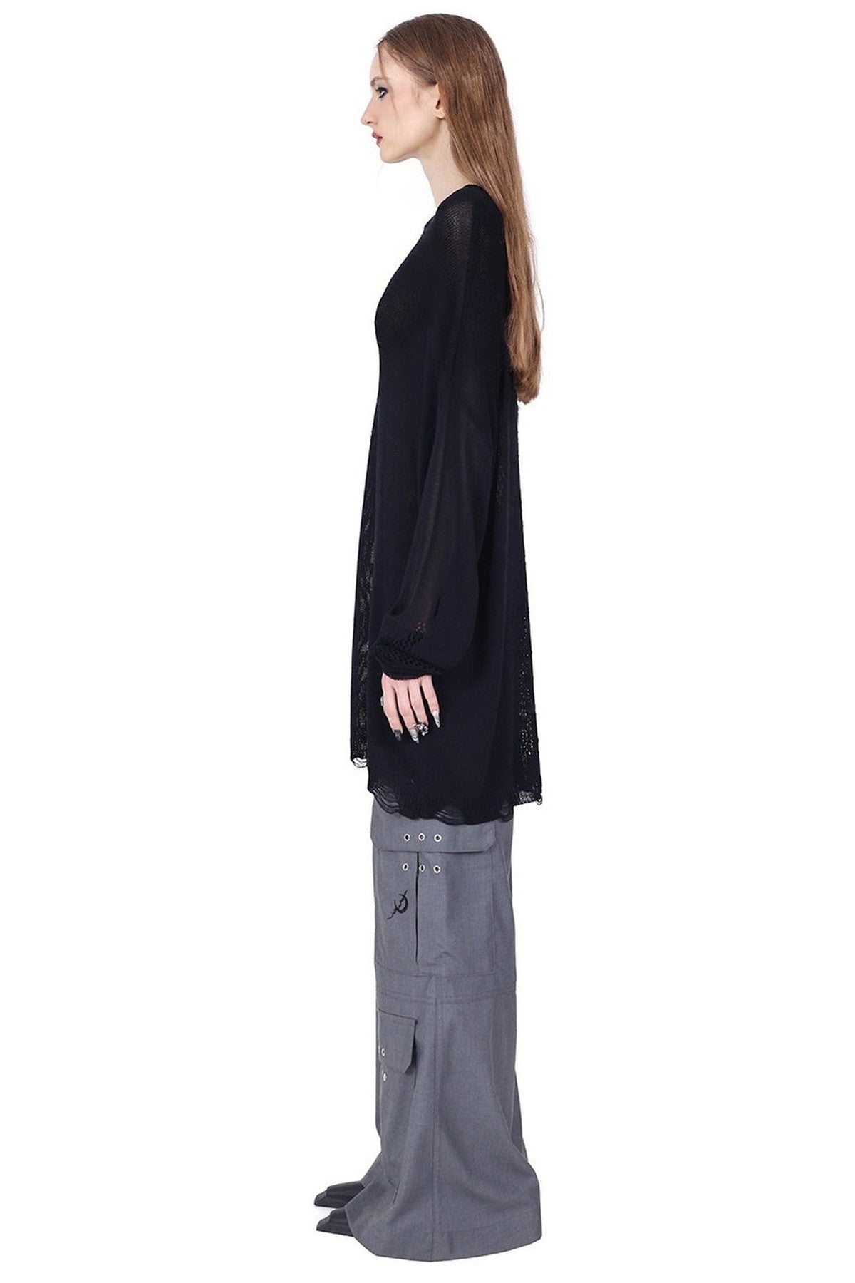 Y2K Hollow Out Knit Top