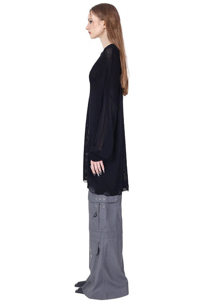Y2K Hollow Out Knit Top