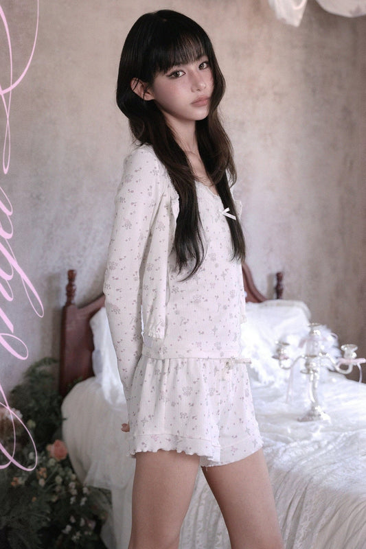 Floral Print Cardigan