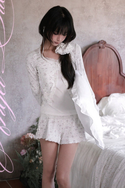 Floral Print Cardigan