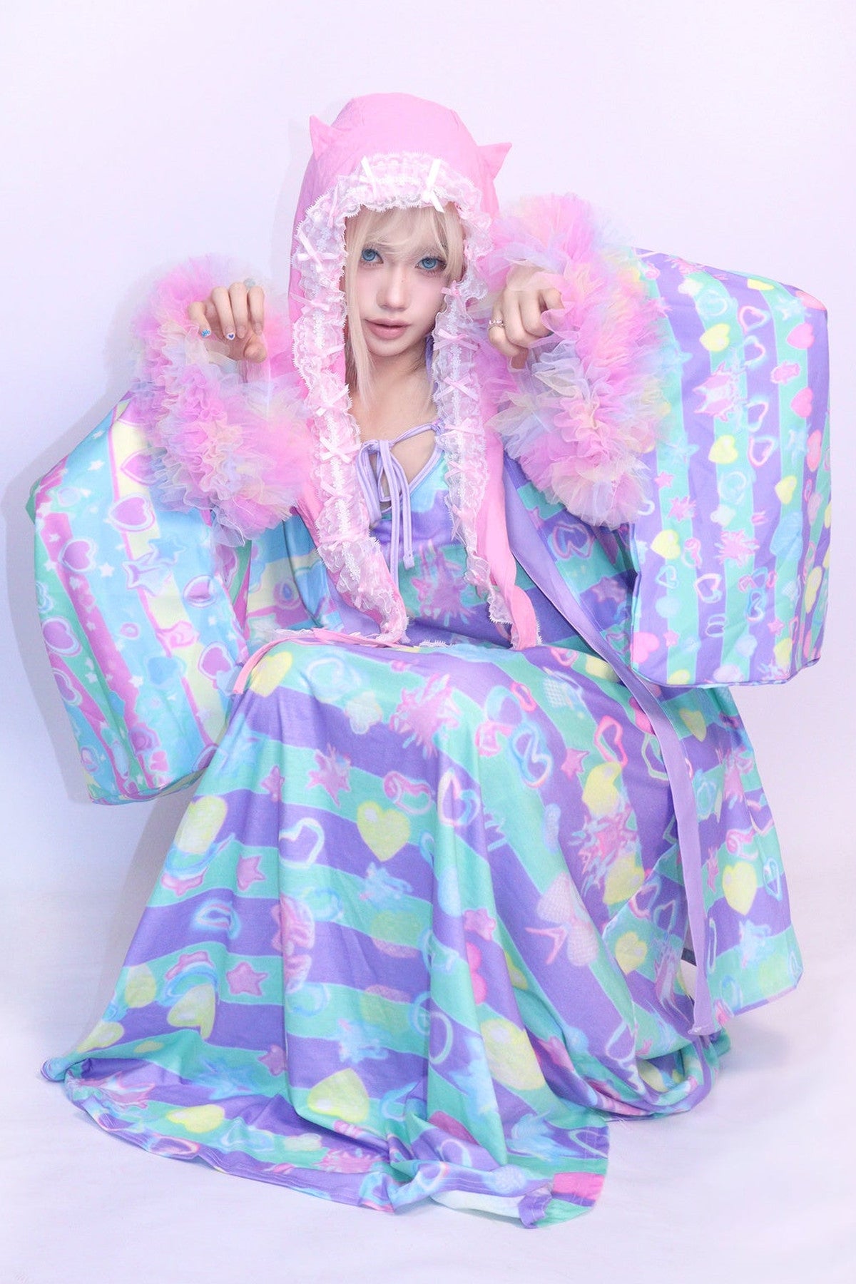 Y2K Macaron Color Cardigan