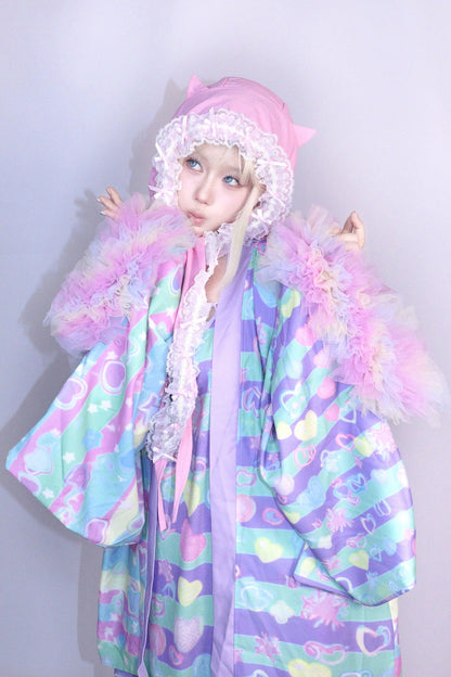 Y2K Macaron Color Cardigan