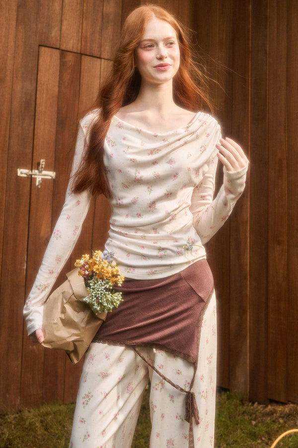 Liberty Style Print Top and Pants Set-Up
