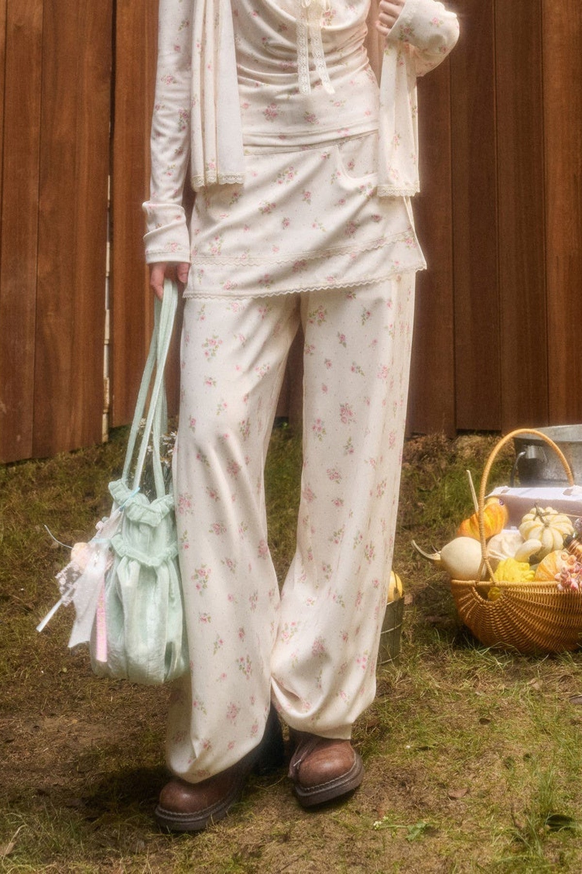 Liberty Style Print Top and Pants Set-Up
