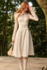 Weißes Grapefruit-Kleid