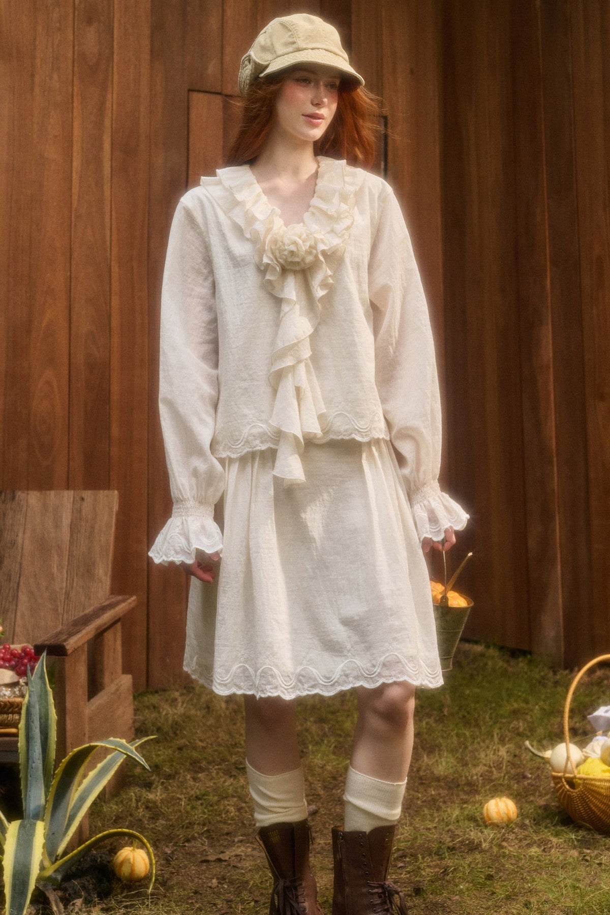 Tencel Cotton Lace Embroidery Set-Up