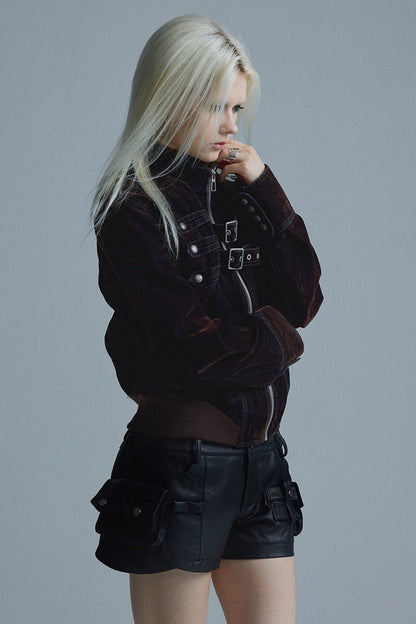 Short Matte Velvet Jacket