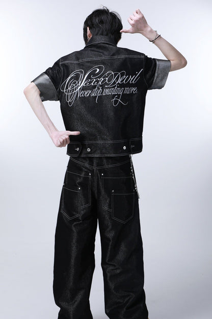 Short Sleeve Denim Jacket