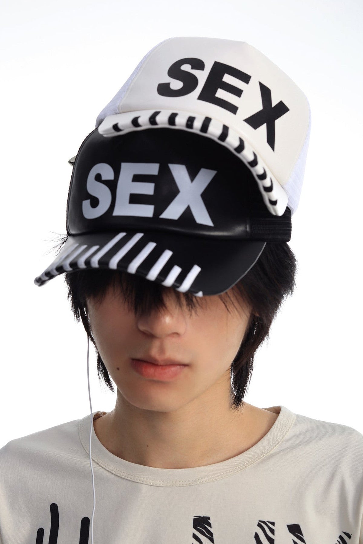 Leather Print Embroidered Baseball Cap