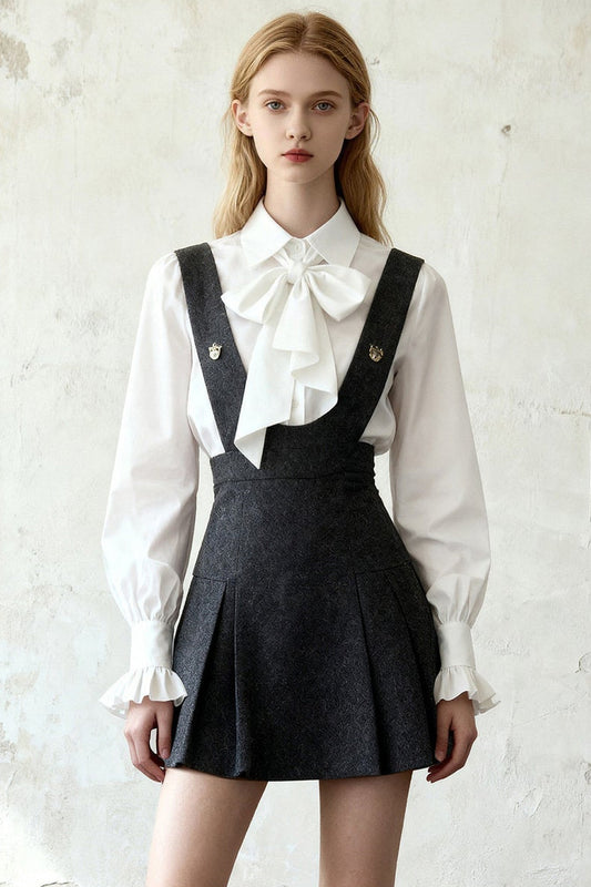 Ruffle Top and Suspender Skirt Set