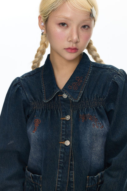 Embroidered Denim Jacket