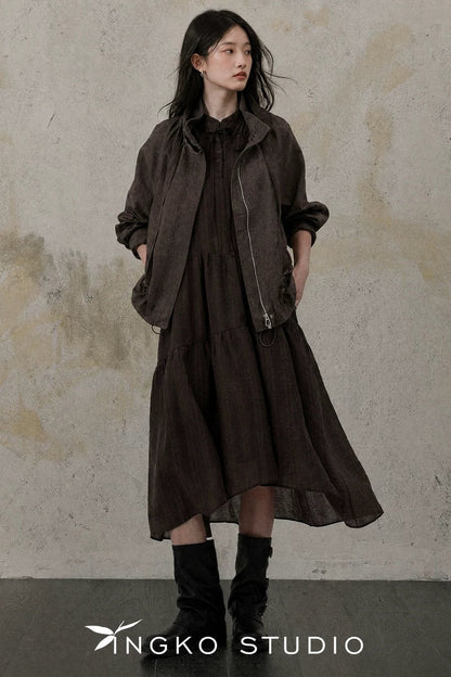 Relaxed Drawstring Jacket