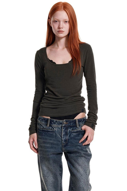 Deconstructed Layered Knit Top Set