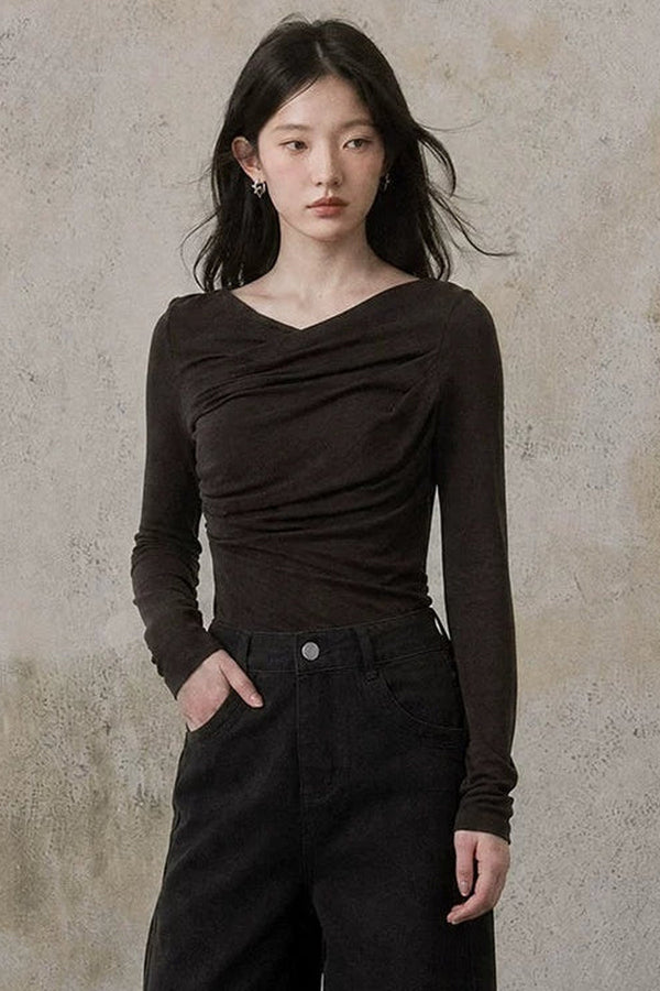 Caramel Deconstructed Ribbon Tee