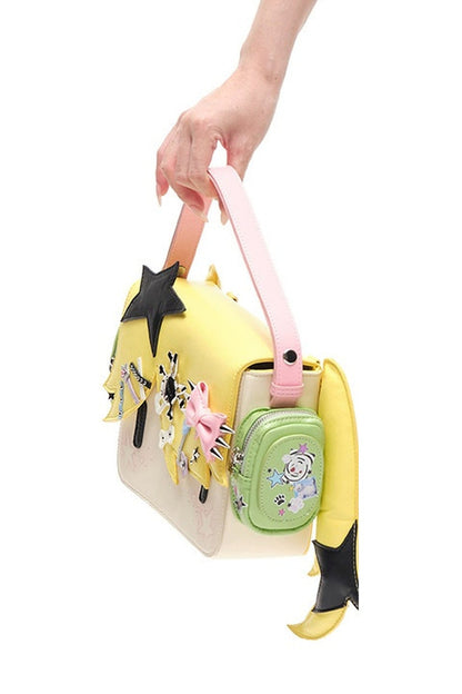 Girl Headphones Handbag Crossbody Shoulder