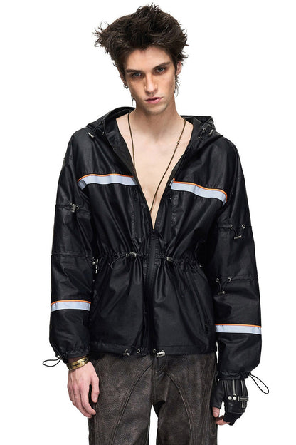 Waterproof Hooded Reflective Jacket